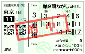 オークス的中